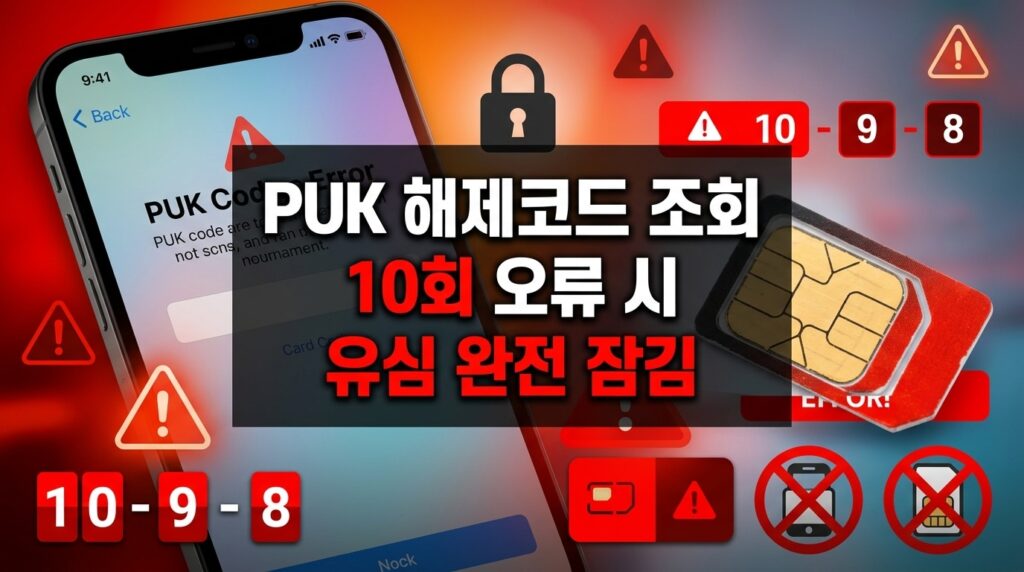 puk해제코드 이미지