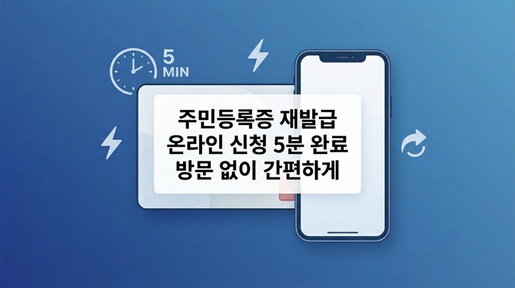 주민등록증 재발급 신청