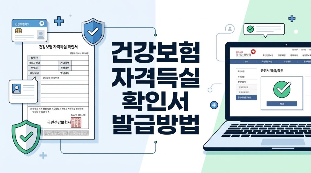 건강보험 자격득실 확인서 발급방법