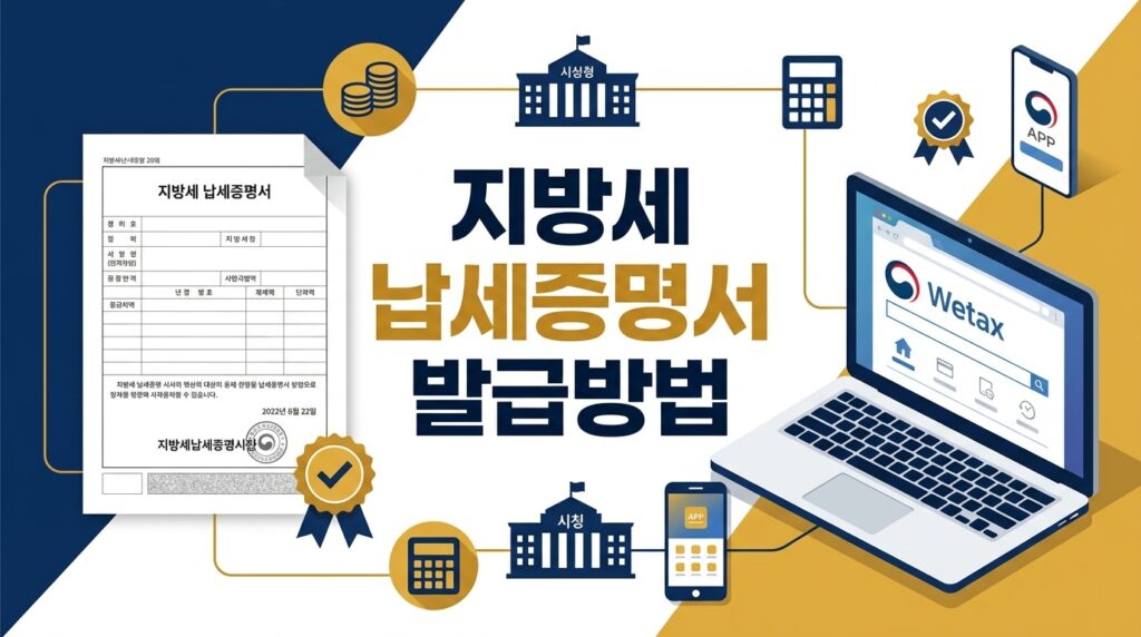 지방세 납세증명서 발급방법