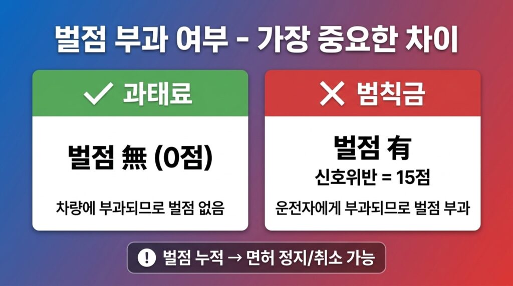 벌점 부과 여부